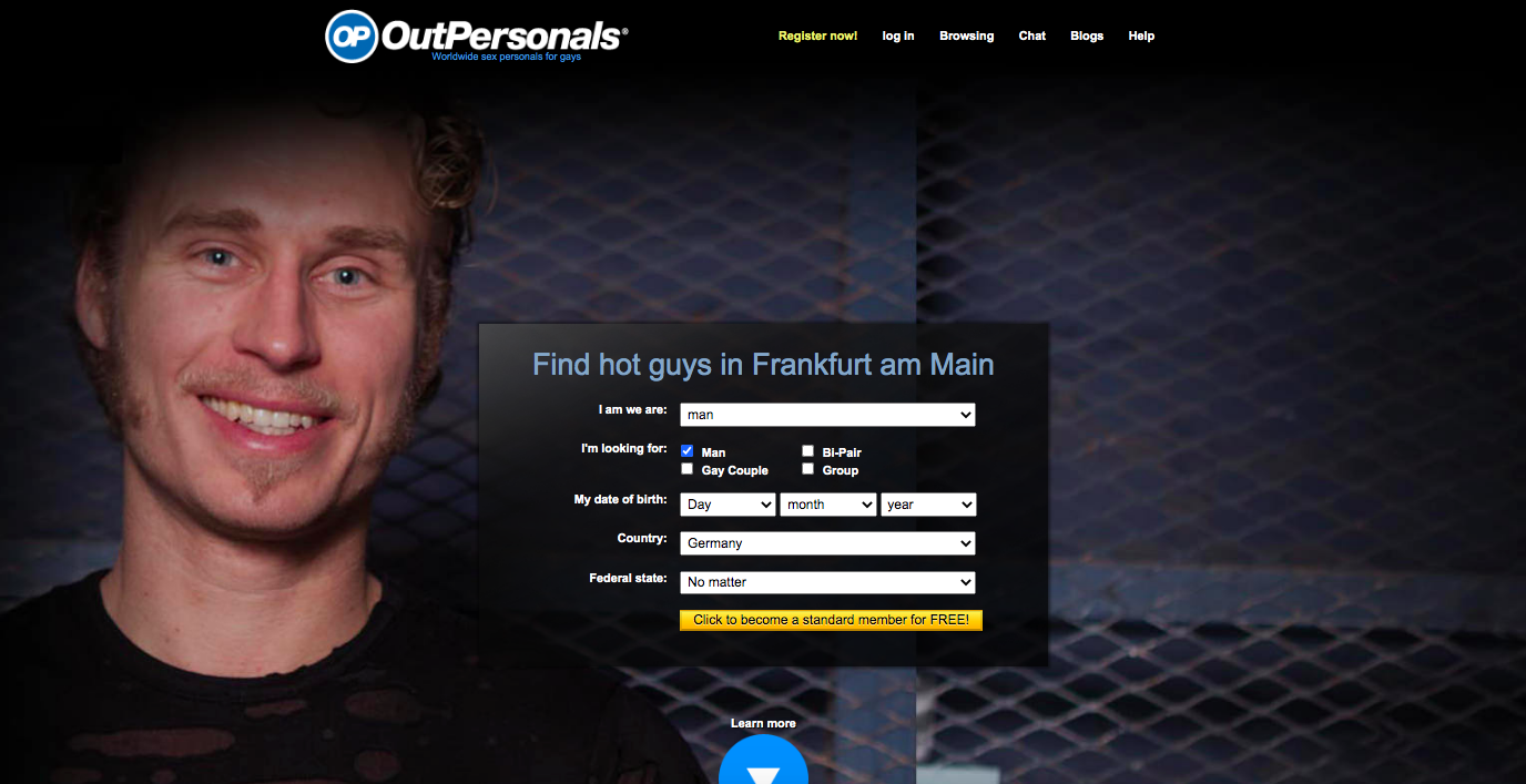 OutPersonals main page